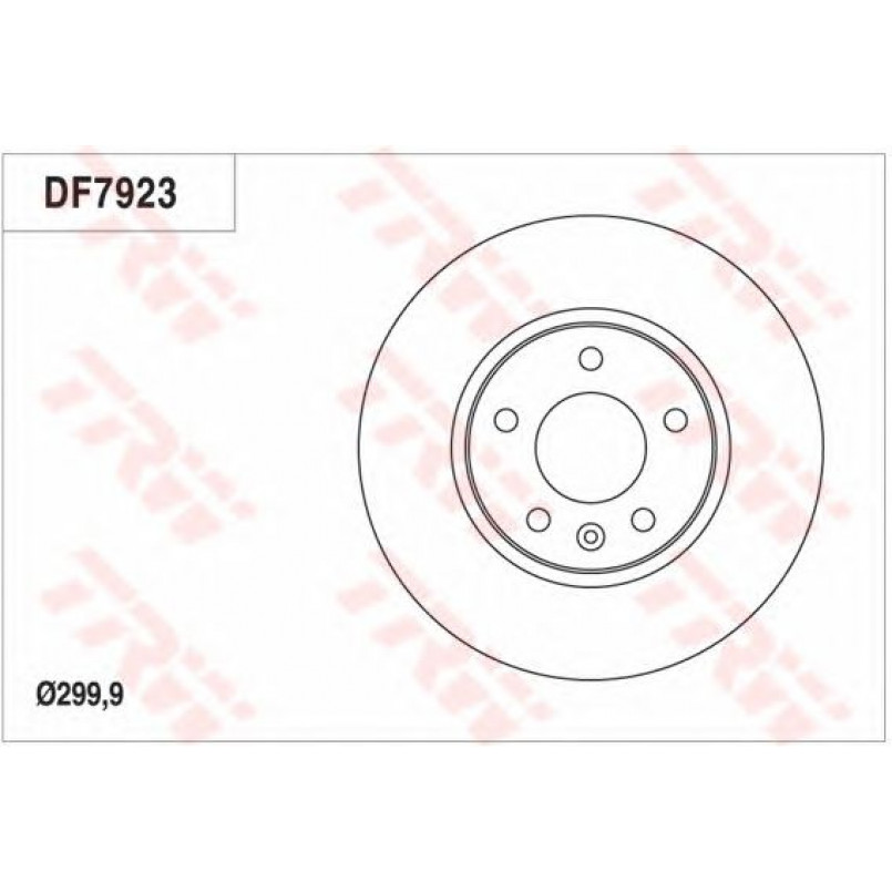 DF7923  TRW - Гальмівний диск