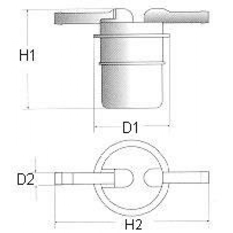 L107/606  Фільтр палива (Champion)