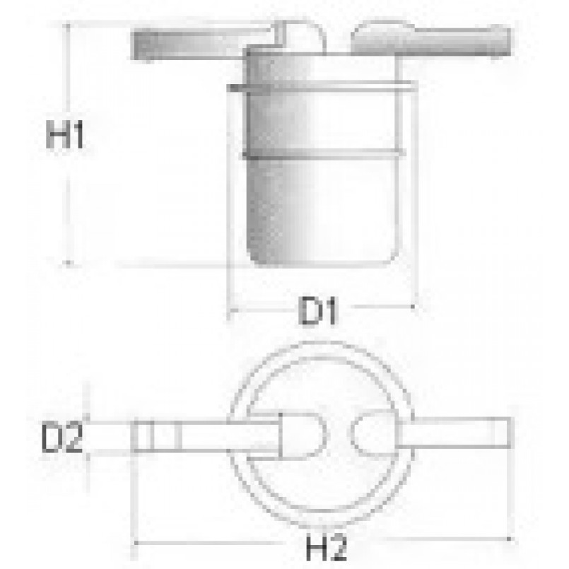 L107/606  Фільтр палива (Champion)