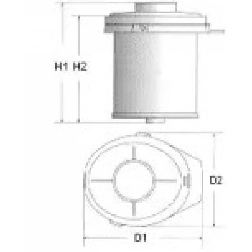 V401/606  Фільтр повітря (Champion)