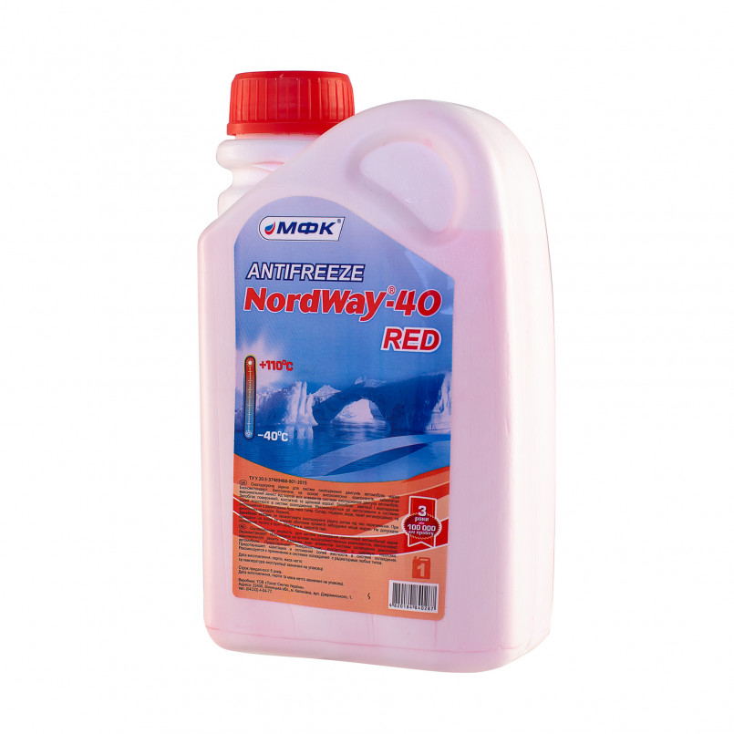 Антифриз NordWay-40 RED 0,87кг