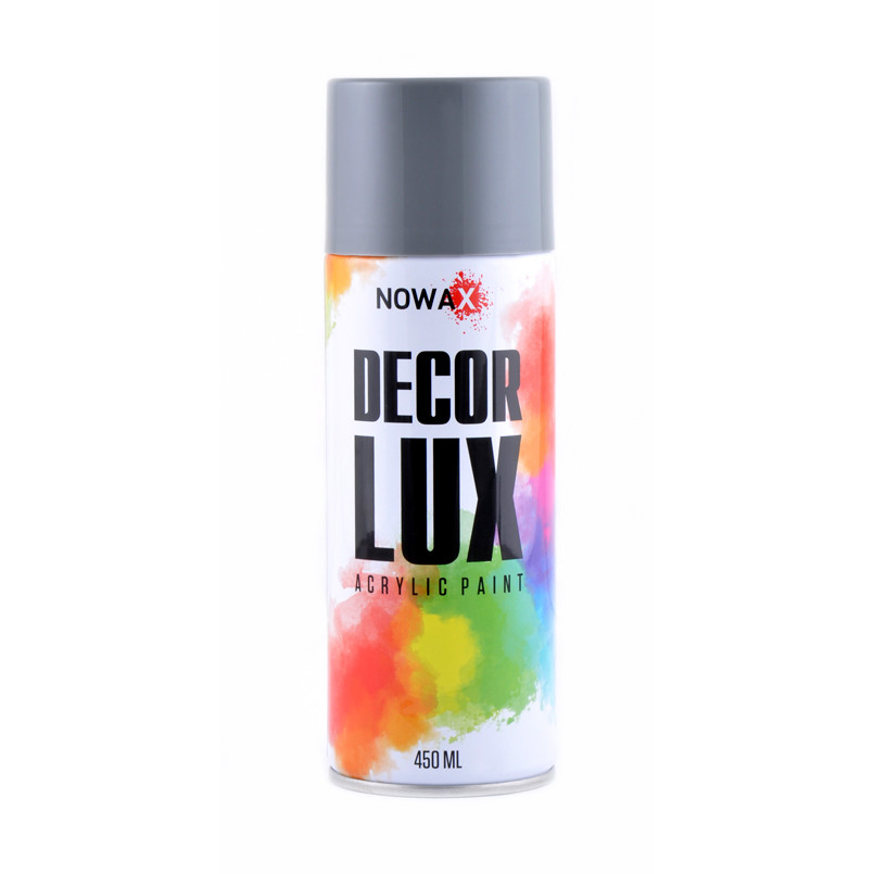 NOWAX  Акрилова фарба в спреї  DECOR LUX  7000 Сірий   450ml 