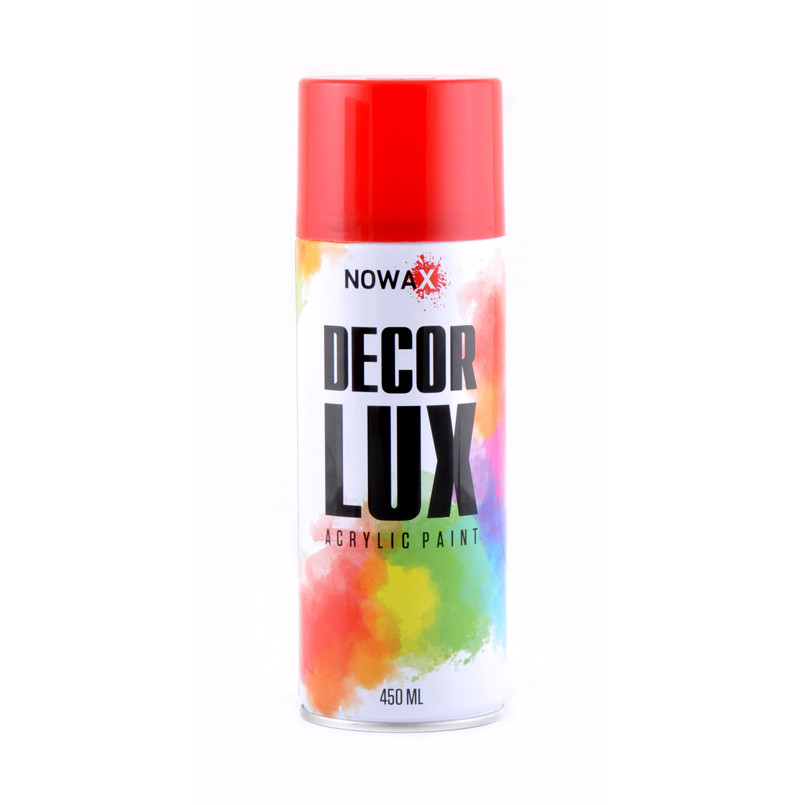 NOWAX Акрилова фарба в спреї DECOR LUX 3003 Рубіново Червоний 450ml