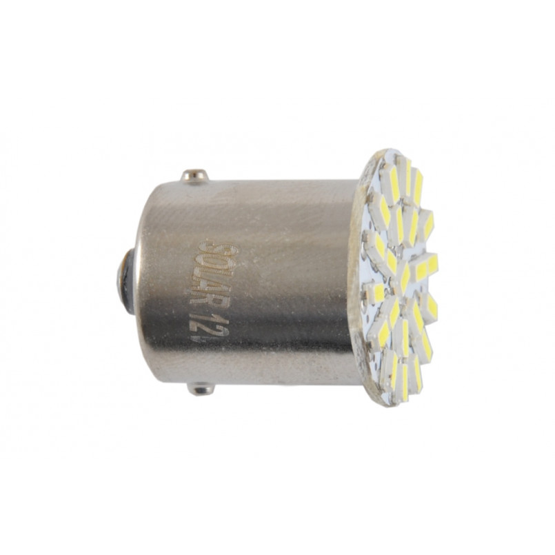 LED 12V G18.5 BA15s 22smd 3020 white 2шт. (40шт.)