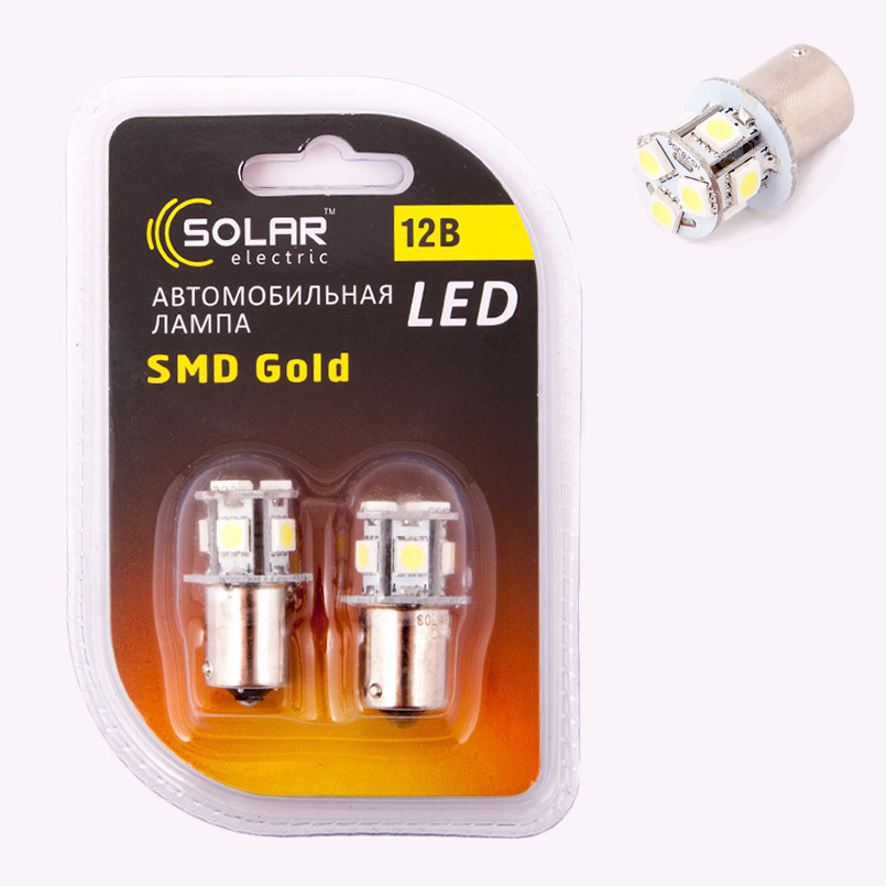 LED 12V S25 BA15S 8smd 5050 white 2шт. (32шт.)