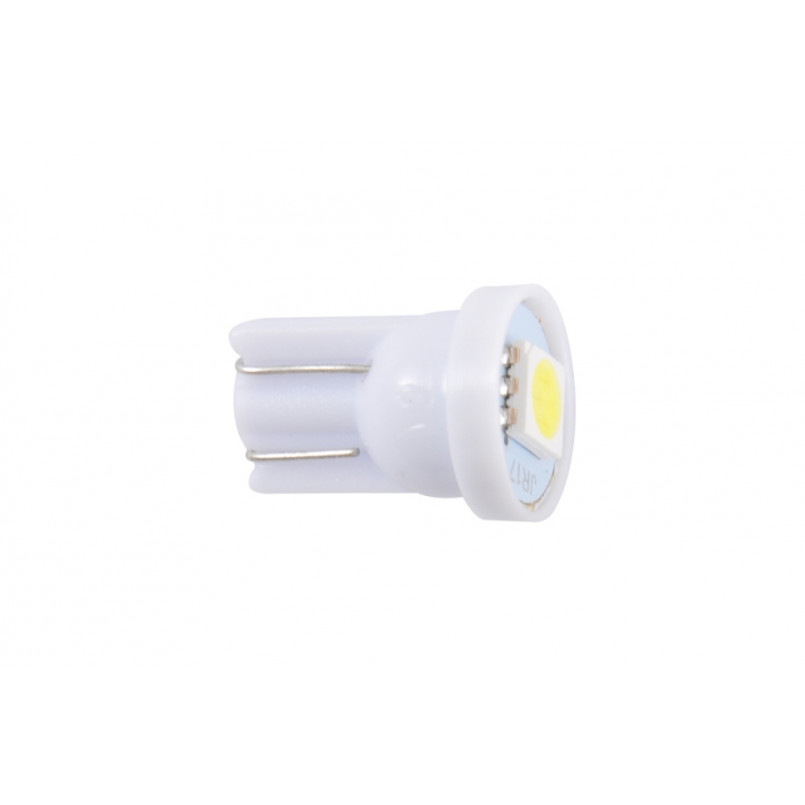 LED 12V T10 W2.1x9.5d 1smd 5050 white 2шт. (75шт.)