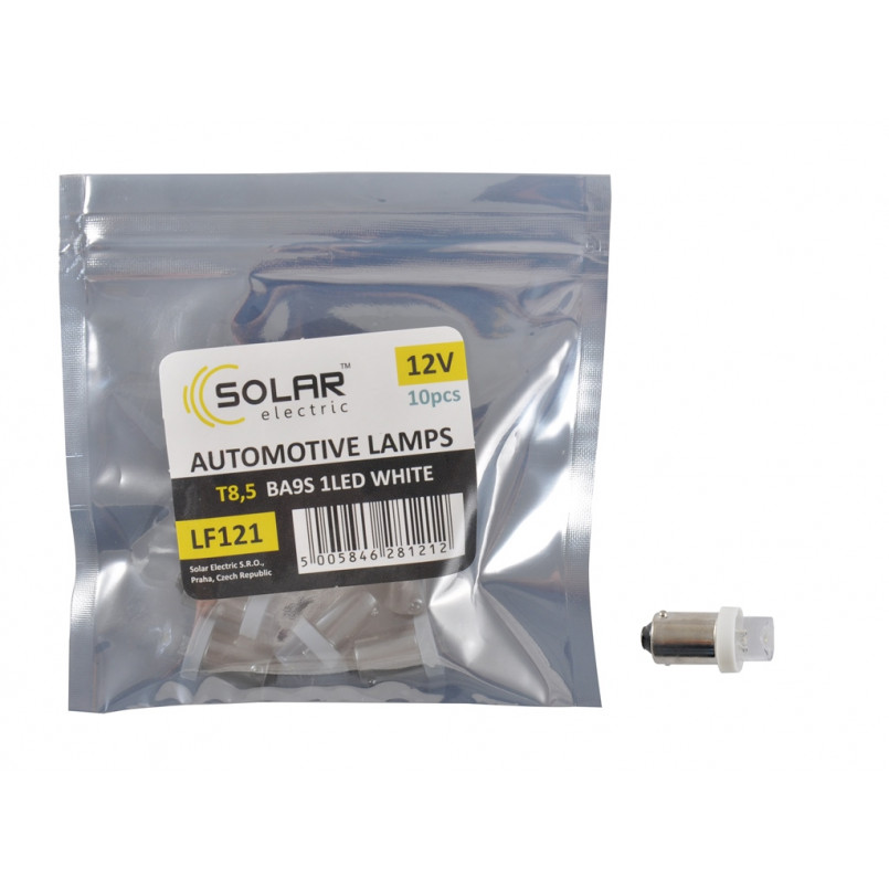 LED 12V T8.5 BA9s 1leds white 2шт. (70шт.)