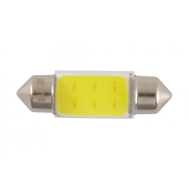 LED 12V SV8.5 T11x36 1COB 3W white 1шт. (10шт.) Поліетилен уп.