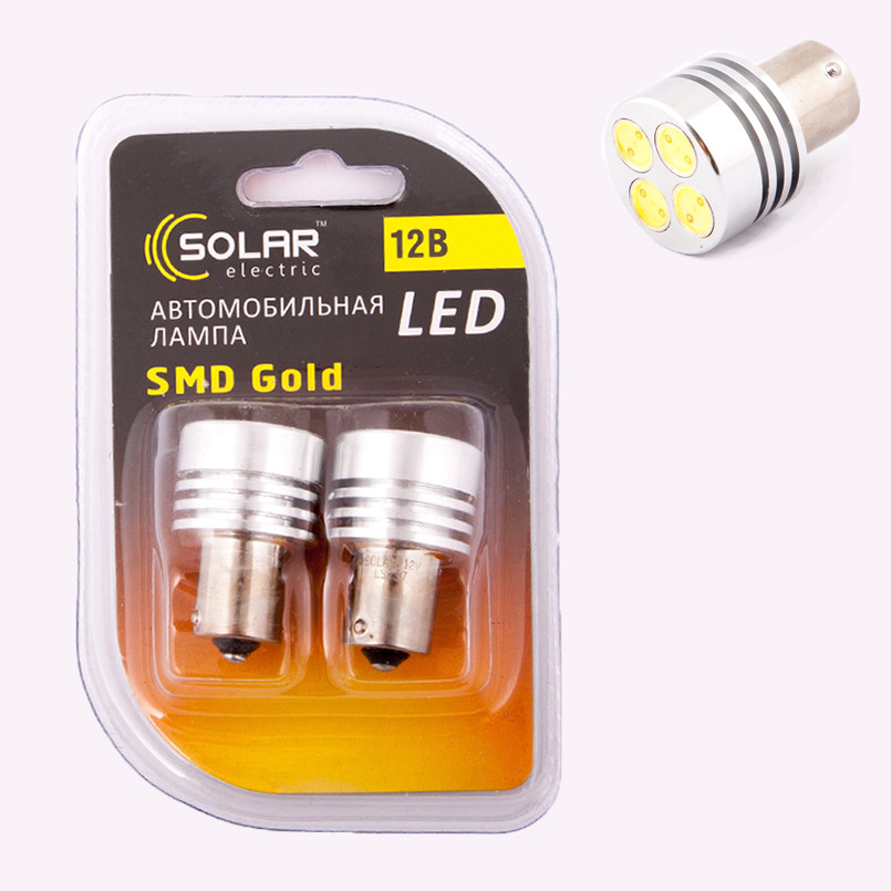 LED 12V S25 BA15S 4SMD 2W white (32 шт.)