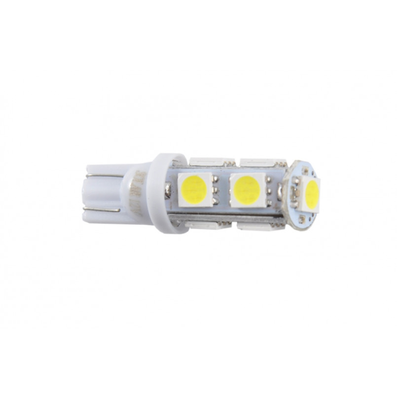 LED 12V T10 9SMD 5050, white (70 шт.)