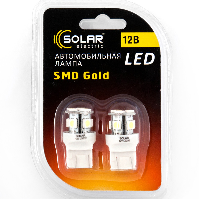 LED 12V T20 W3x4.6q 8smd 5050 white 2шт. (40шт.)