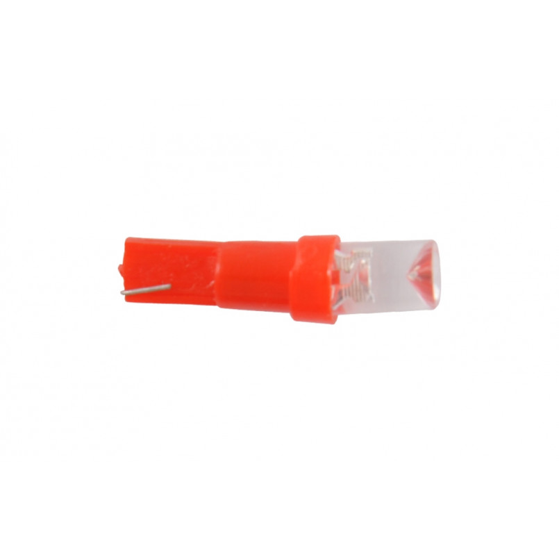LED 12V T5 W2x4.6d 1leds red 2шт. (90шт.)