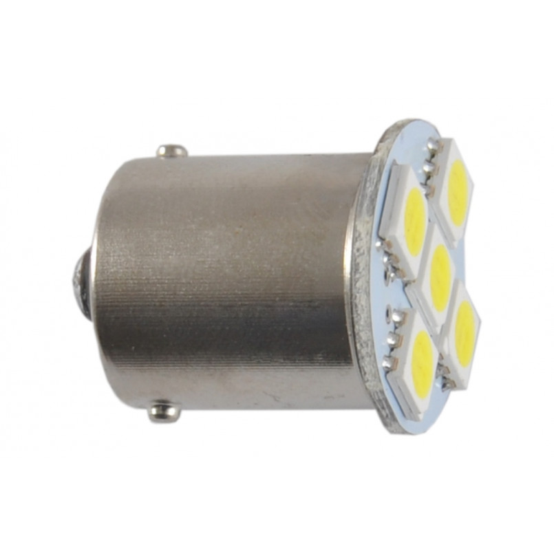 LED 24V G18.5 BA15s 5smd 5050 white 2шт. (40шт.)