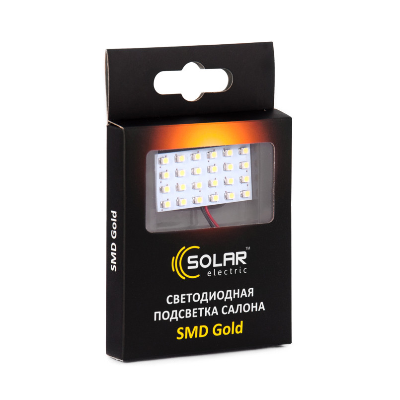 Підсвітка салону 12V 50x25mm 24SMD 3528 white 3 адаптера (25 шт.)