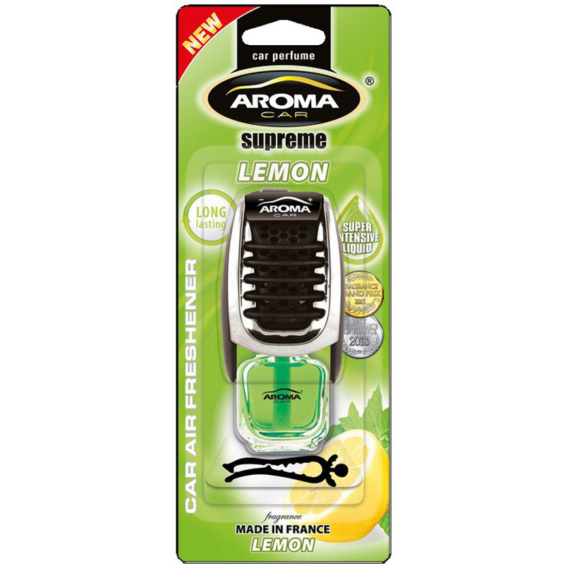 AROMA Ароматизатор Car Supereme Slim 8ml - LEMON (40шт.) на обдув