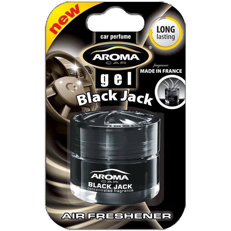 AROMA Ароматизатор Car Gel 50ml - BLACK JACK банка стекло