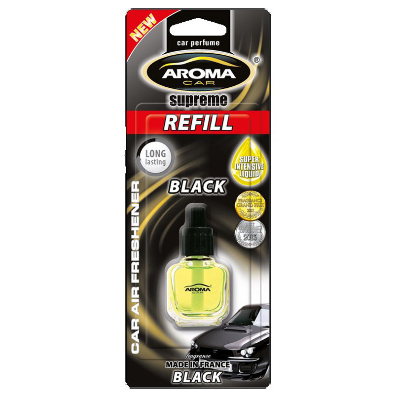 AROMA Ароматизатор Замінний флакон Car Supreme REFILL - BLACK (24шт.)