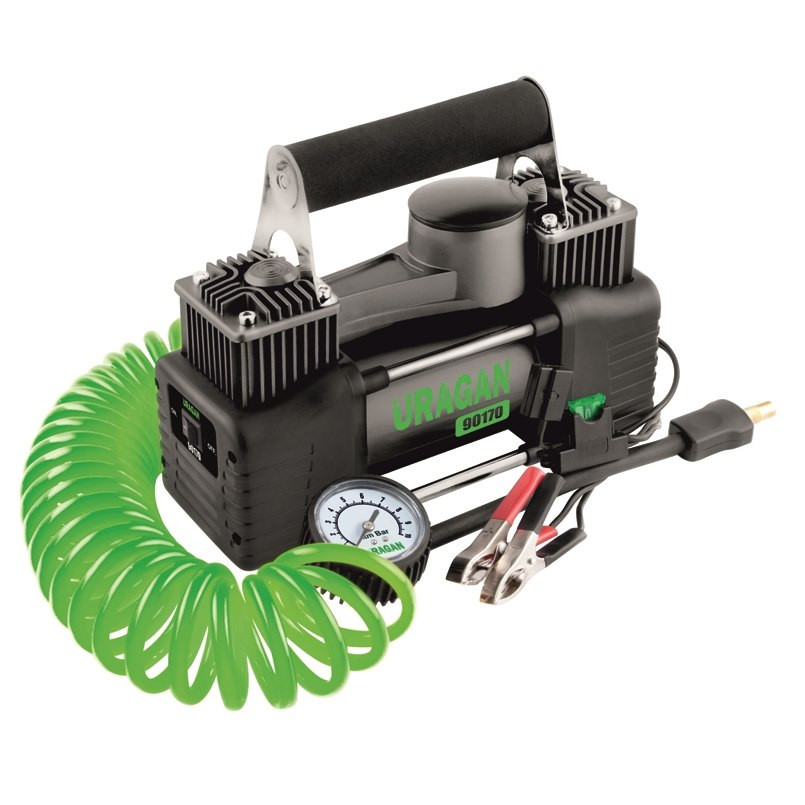 URAGAN  Автомобільний компресор  двоциліндровий 