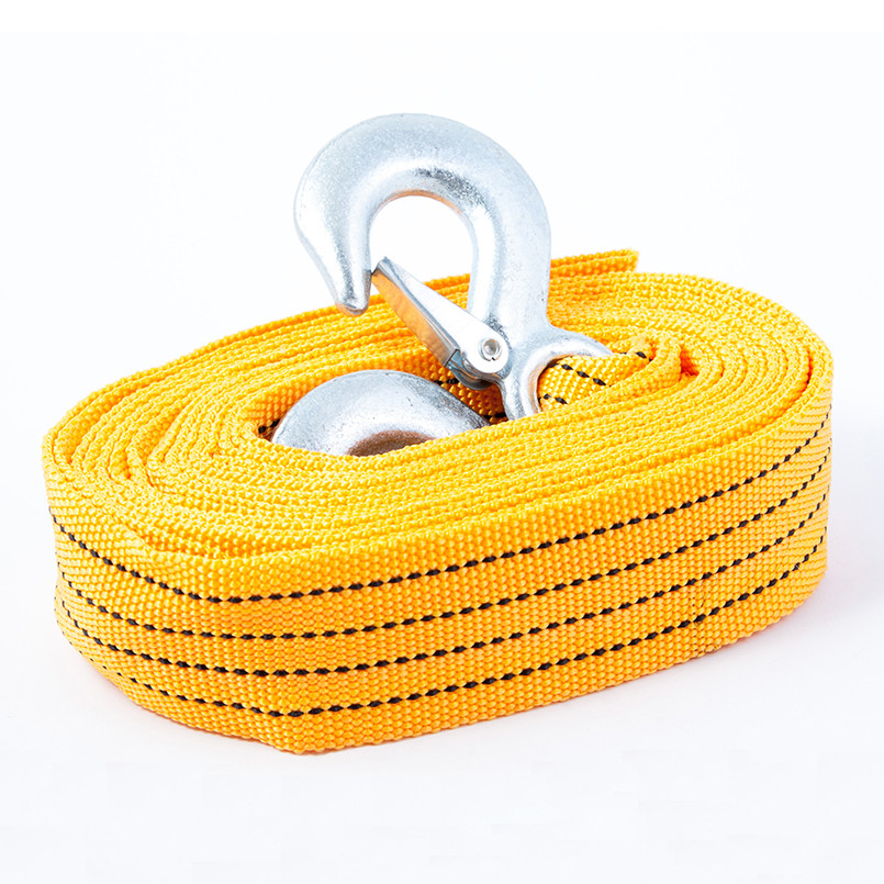 CARLIFE  Трос стрічковий, з металевими гачками 8т,5,5м.,сумочка поліетил. 