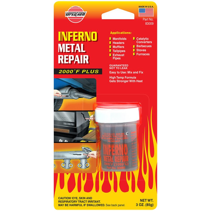 INFERNO METAL REPAIR, 85g Високо температурний герметик. Використовується для колекторів, трубопрово
