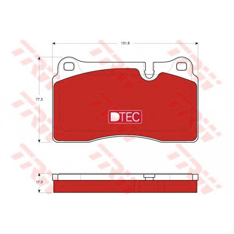 GDB1743DTE  TRW - Гальмівні колодки до дисків