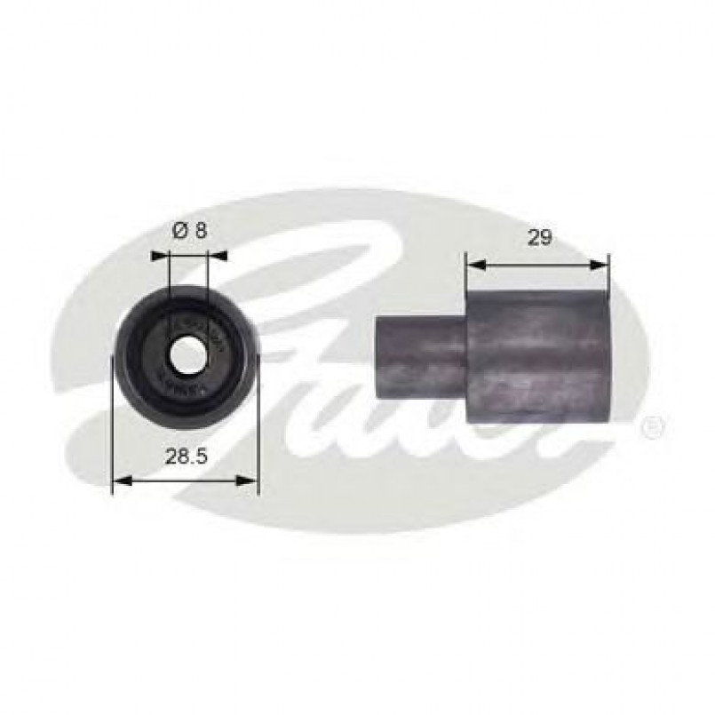 T42051 (7786-21344)  Обвідний ролик ременя ГРМ GATES POWERGRIP IDLER