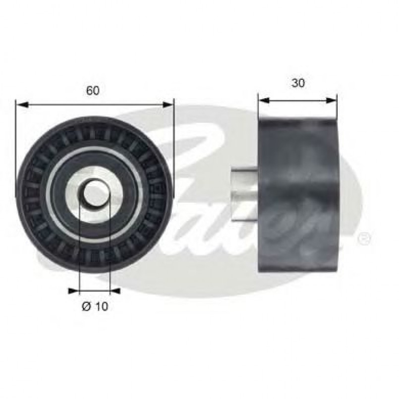 T42199 (7786-21570) Обвідний ролик ременя ГРМ GATES POWERGRIP IDLER