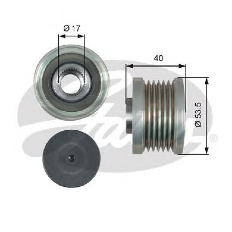 OAP7179 (7789-10179)  Шків генератора GATES OVERRUNNING PULLEY