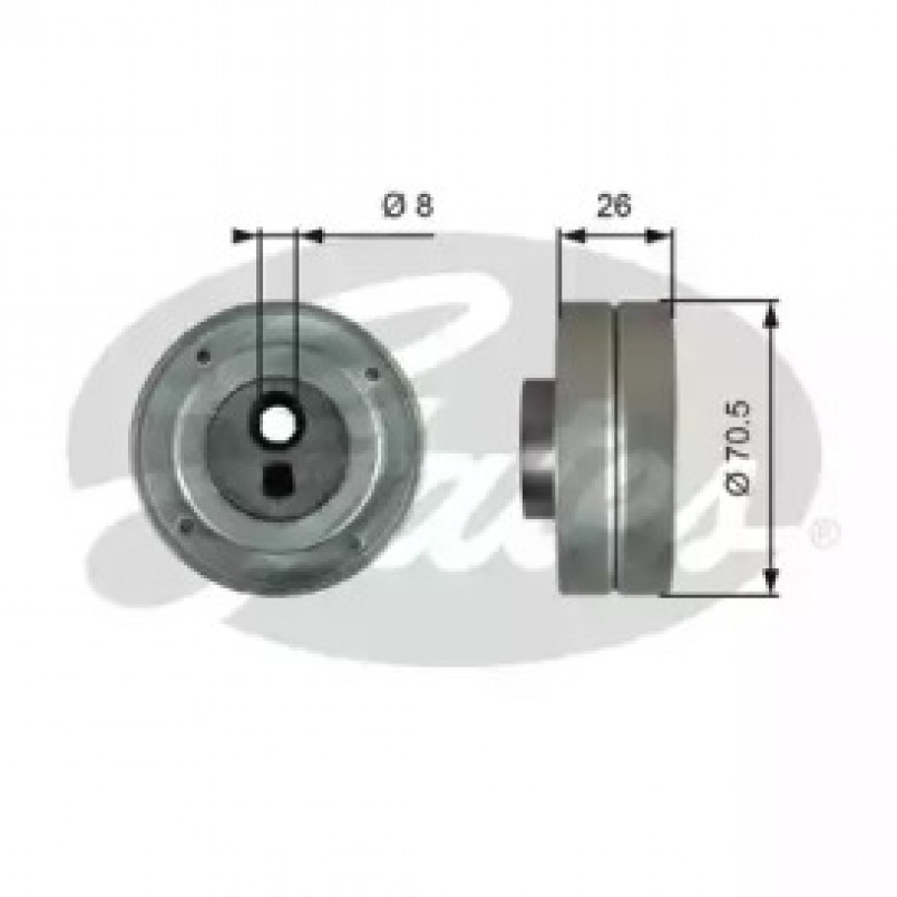 T36761 (7803-21761)  Обвідний ролик GATES DRIVEALIGN MV IDLER