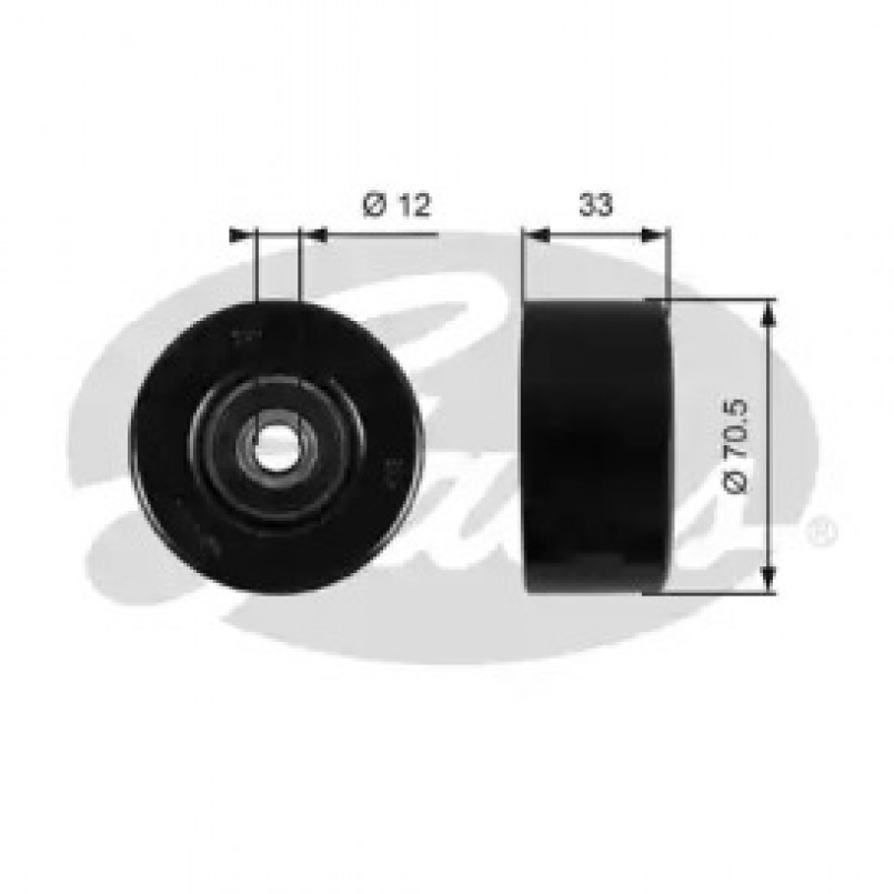 T36762 (7803-21762)  Обвідний ролик GATES DRIVEALIGN MV IDLER