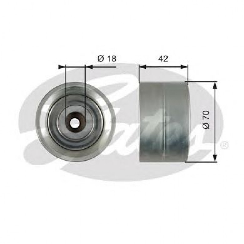 T36507 (7803-25507)  Обвідний ролик GATES EXTRA SERVICE MV IDLER