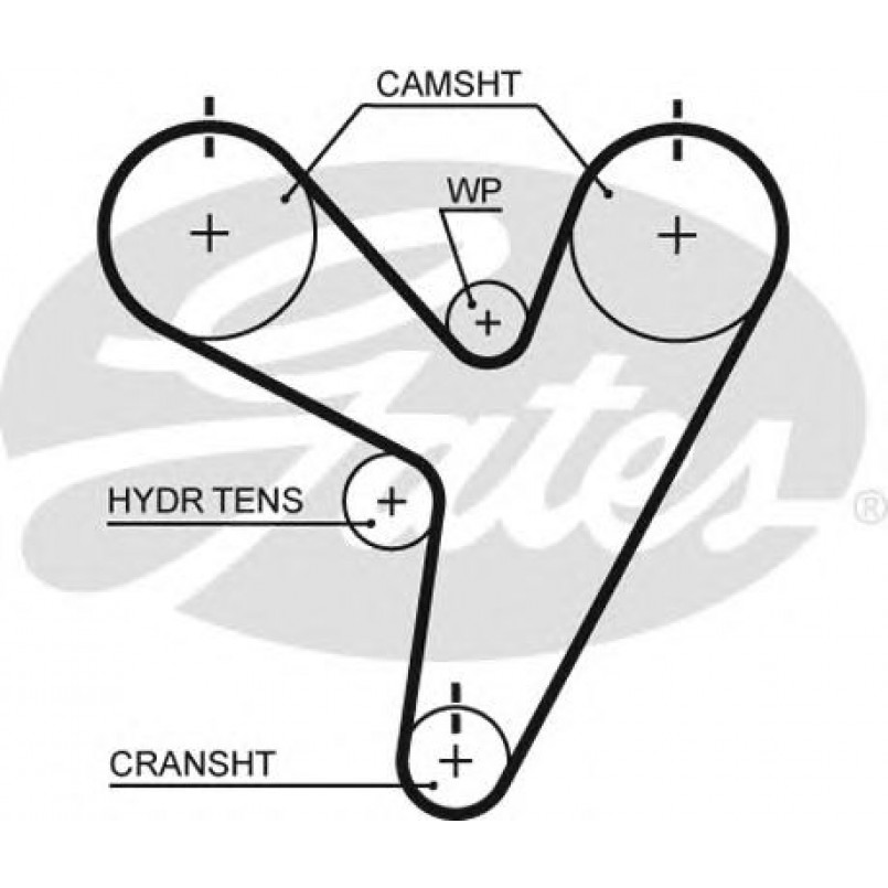5674XS (8597-15674)  Ремінь ГРМ GATES XS