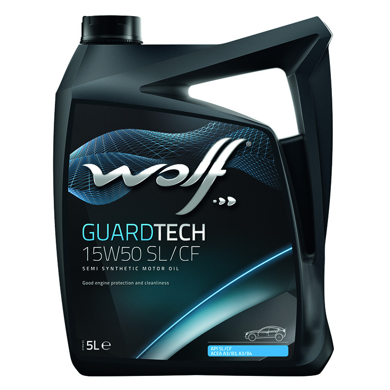 Олива моторна WOLF GUARDTECH 15W50 SL/CF  5л.