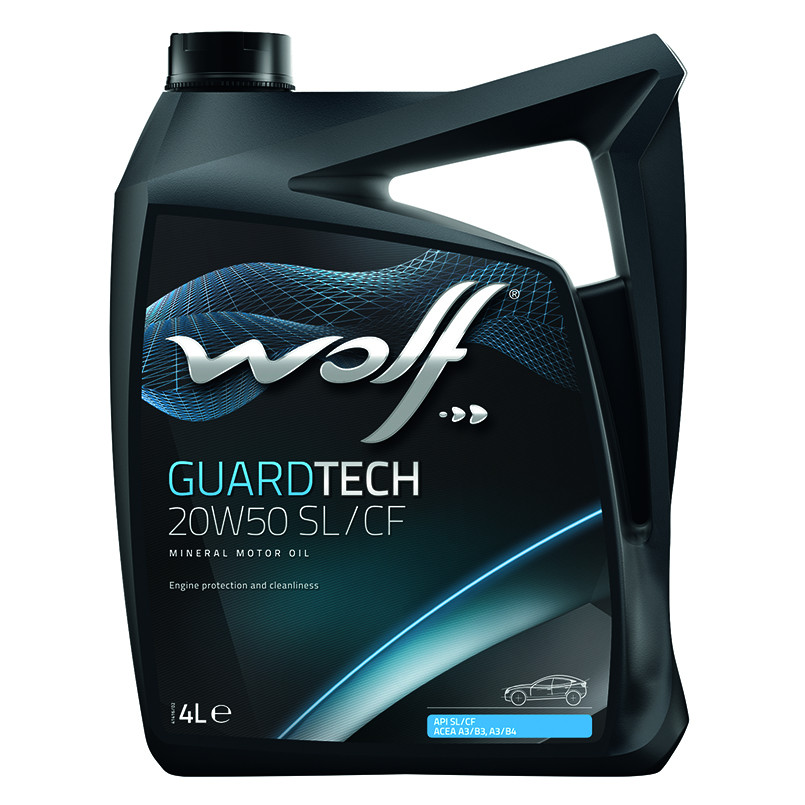 Олива моторна WOLF GUARDTECH 20W50 SL/CF  4л.