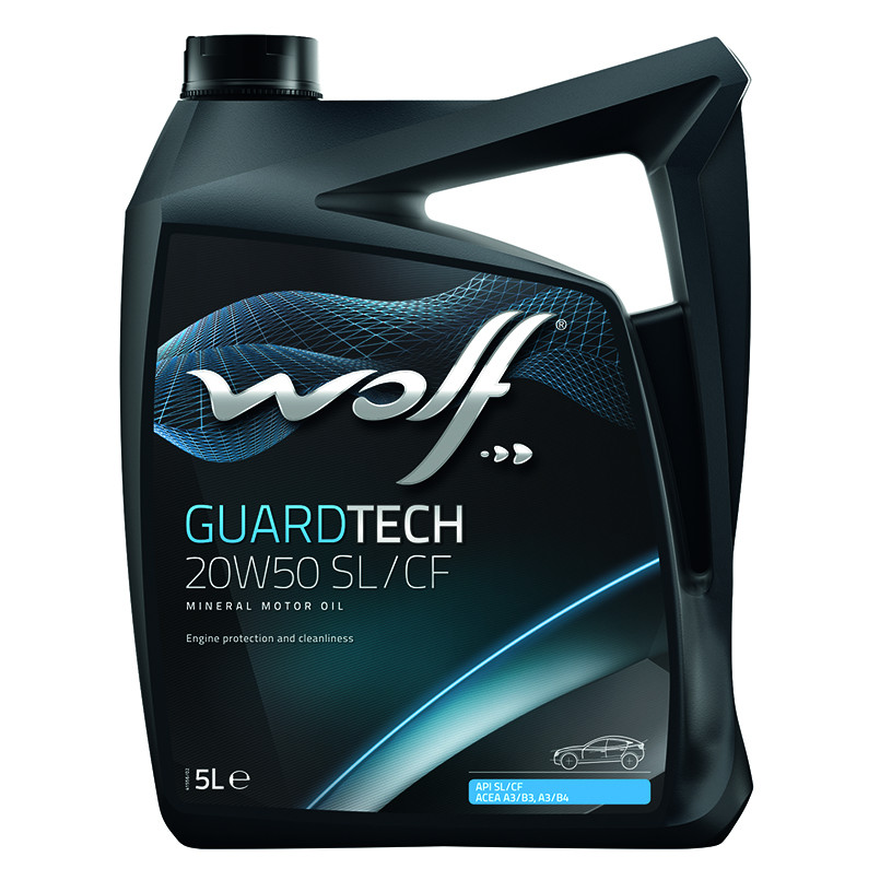 Олива моторна WOLF GUARDTECH 20W50 SL/CF  5л.