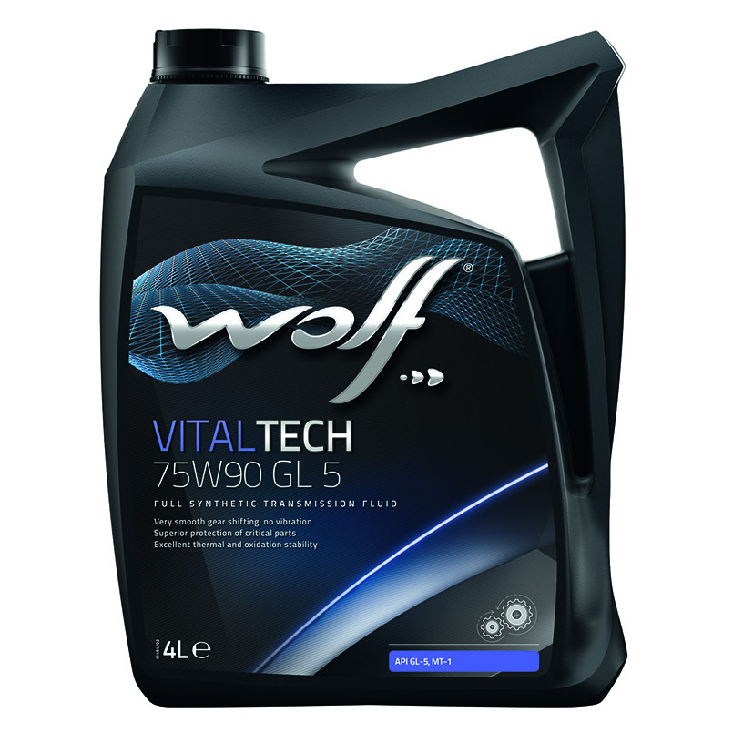 Трансмісійна олива WOLF VITALTECH 75W90 GL 5  4л.