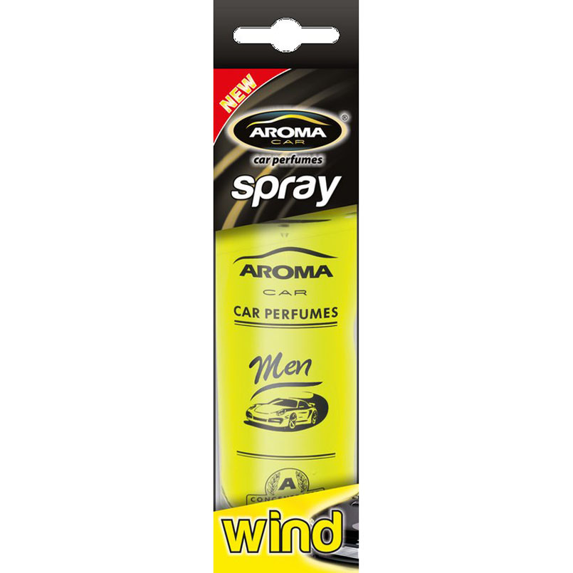 AROMA Ароматизатор Car Spray Men 50ml - WIND (32шт.)
