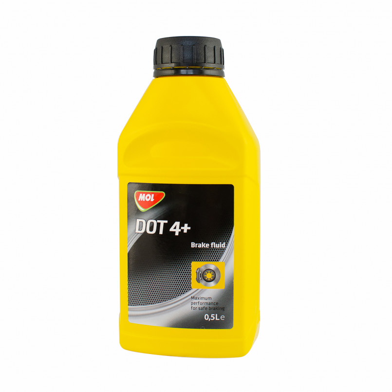 Mol DOT 4+  0,5L, гальмівна рідина