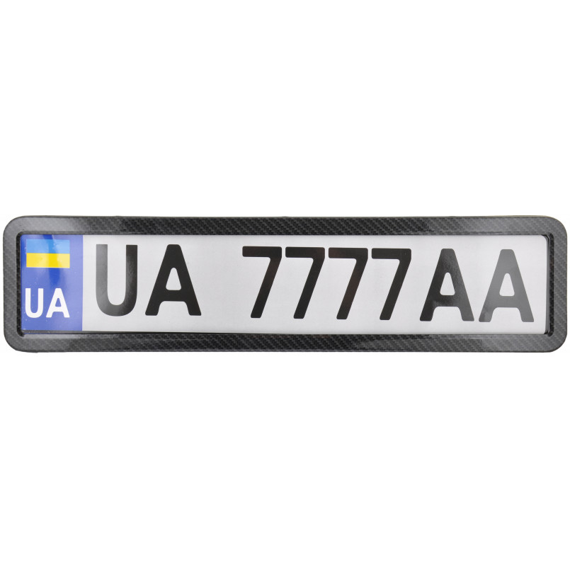 Рамка Сarlife під номер, карбонова
