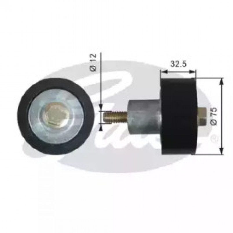 T36738 (7803-21738)  Обвідний ролик GATES EXTRA SERVICE MV IDLER