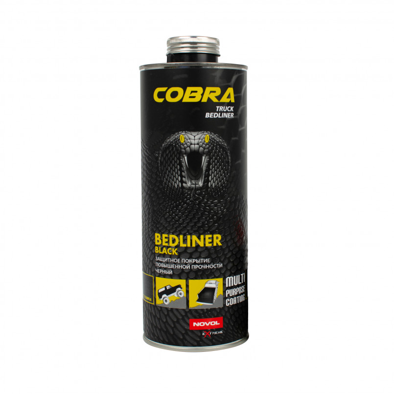 Захисне покриття COBRA BEDLINER BLACK 600 ml ((БЕЗ COBRA затверджувач 0,20л) 