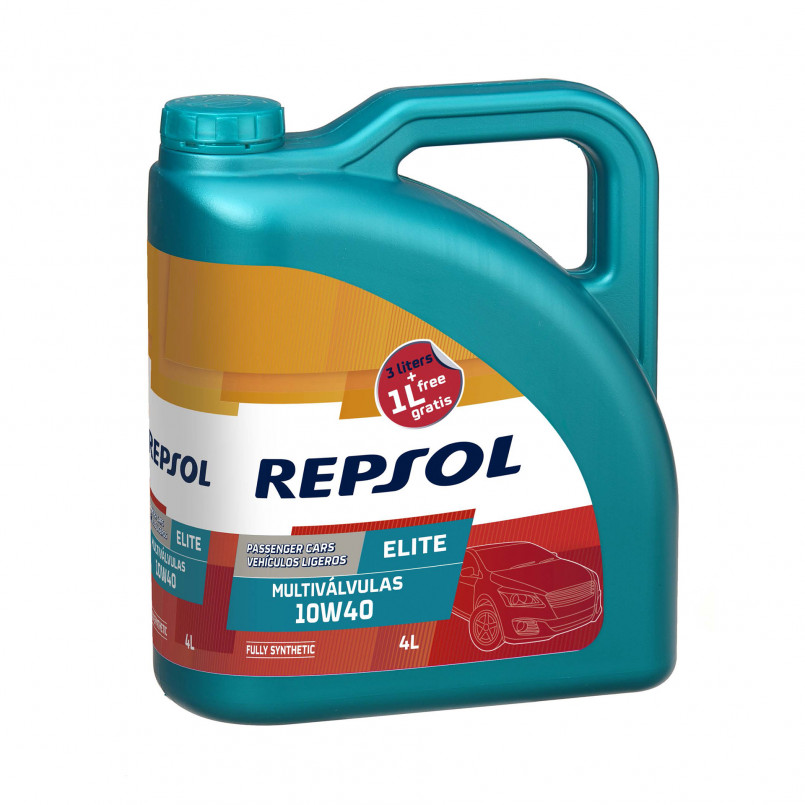 Олива моторна REPSOL ELITE MULTIVALVULAS 10W-40 (4Л)