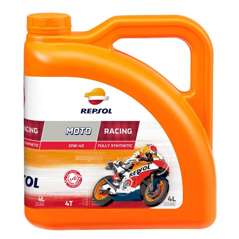 Олива моторна REPSOL MOTO RACING 4T 10W-40 (4Л)