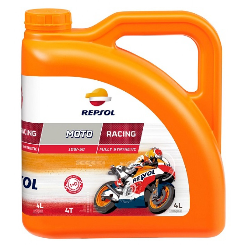 Олива моторна REPSOL MOTO RACING 4T 10W-50 (4Л)