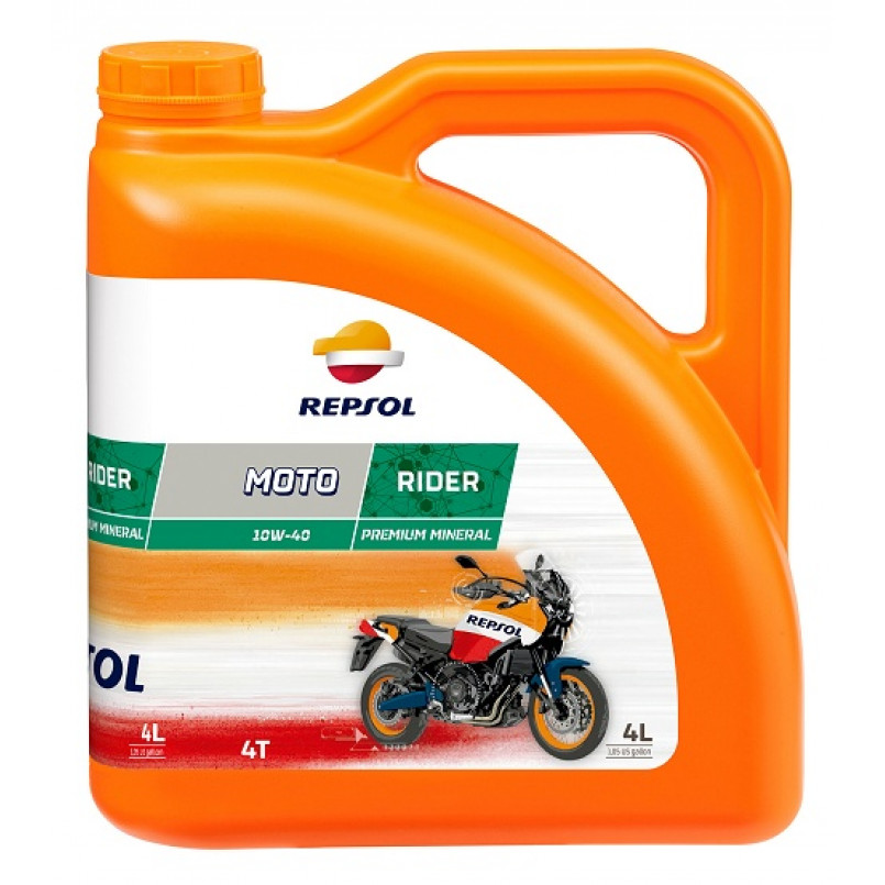 Олива моторна REPSOL MOTO RIDER 4T 10W-40 (4Л)