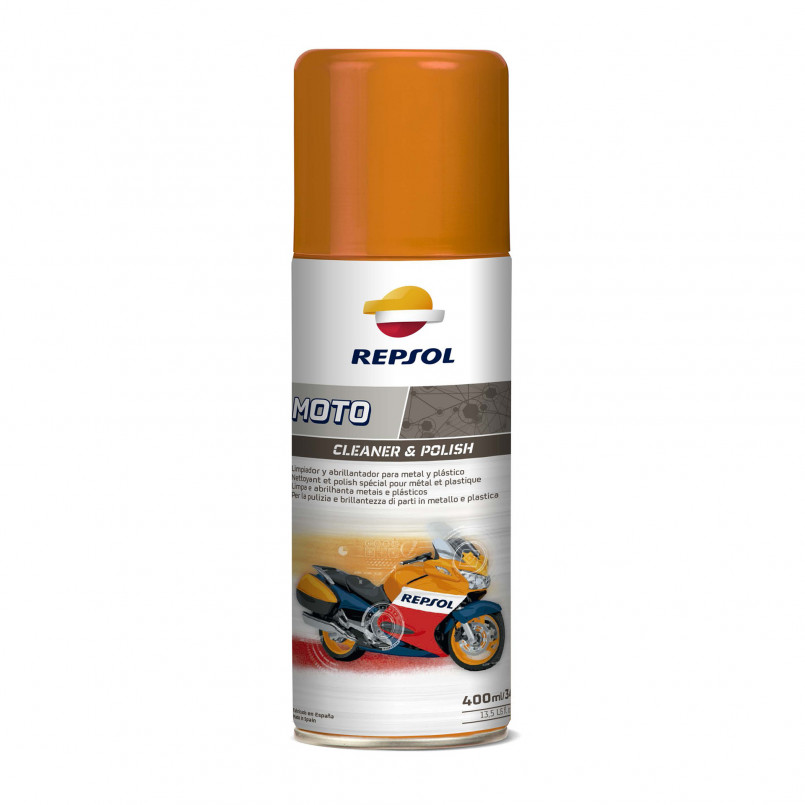 Мотополіроль  REPSOL MOTO CLEANER & POLISH (400 ml)