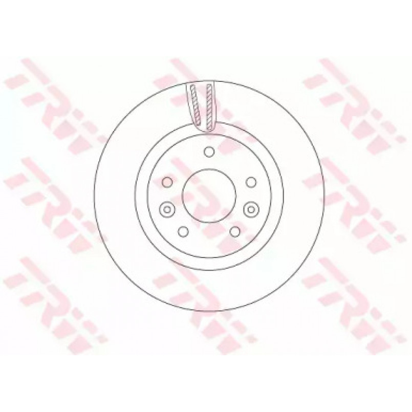 DF6786  TRW - Гальмівний диск