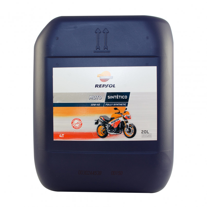 Олива моторна REPSOL MOTO SINTETICO 4T 10W-40 (20Л)
