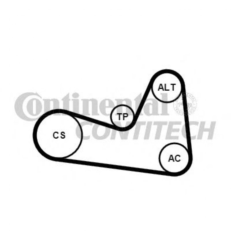 6PK1200K1   Комплект ременя CONTI-V MULTIRIB BELT KIT