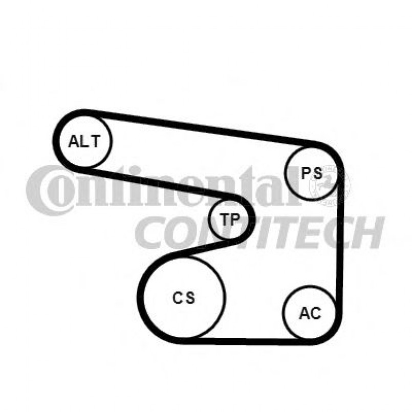 6PK1900K1   Комплект ременя CONTI-V MULTIRIB BELT KIT